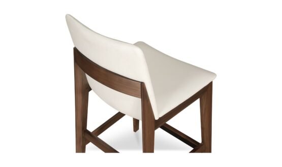 DECO COUNTER STOOL WHITE PVC - Image 5
