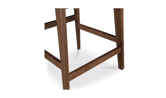 DECO COUNTER STOOL WHITE PVC - Image 6