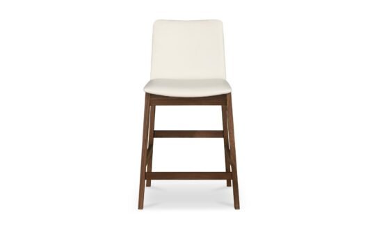 DECO COUNTER STOOL WHITE PVC