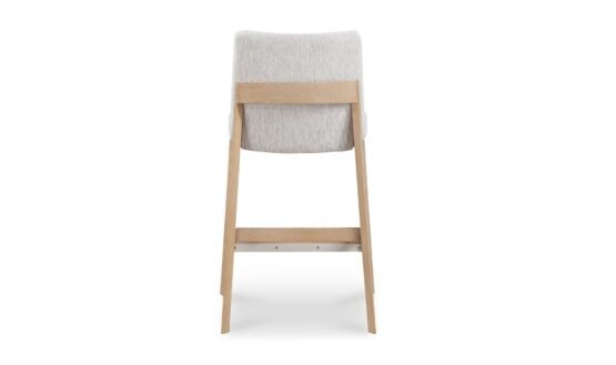 DECO OAK COUNTER STOOL LIGHT GREY WALNUT - Image 5