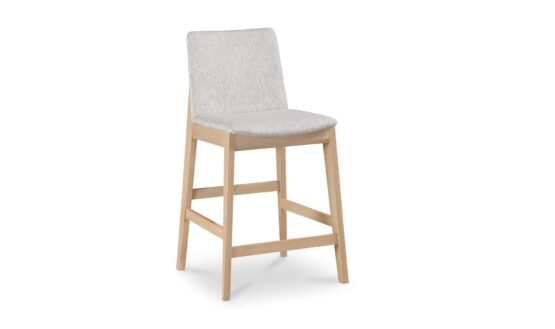 DECO OAK COUNTER STOOL LIGHT GREY WALNUT - Image 3