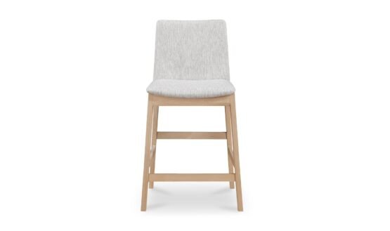 DECO OAK COUNTER STOOL LIGHT GREY WALNUT