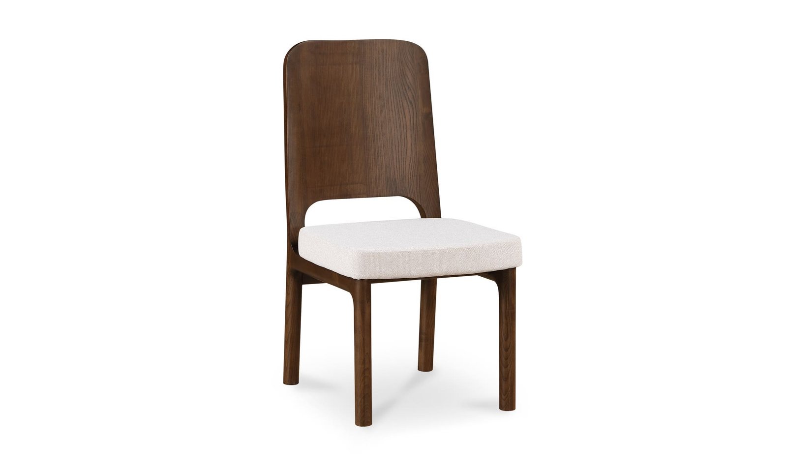 KERR DINING CHAIR WALNUT-STAINED ASH-SET OF TWO BEIGE - Image 5