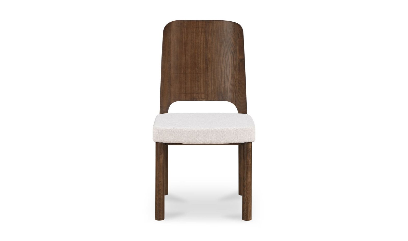 KERR DINING CHAIR WALNUT-STAINED ASH-SET OF TWO BEIGE - Image 4