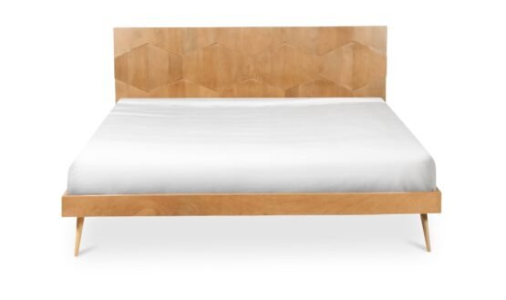 O2 QUEEN BED DARK BROWN