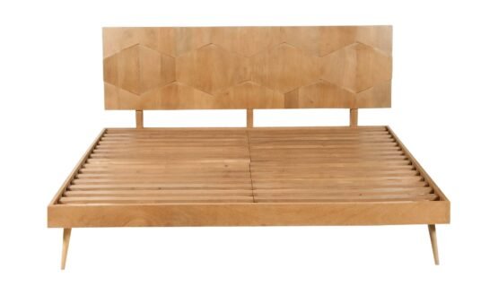 O2 QUEEN BED DARK BROWN - Image 5