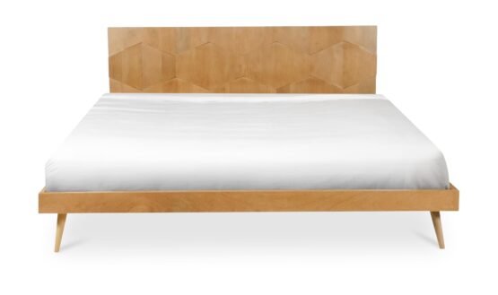 O2 KING BED DARK BROWN