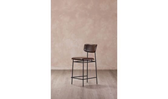 SAILOR COUNTER STOOL DARK BROWN AMBER - Image 3