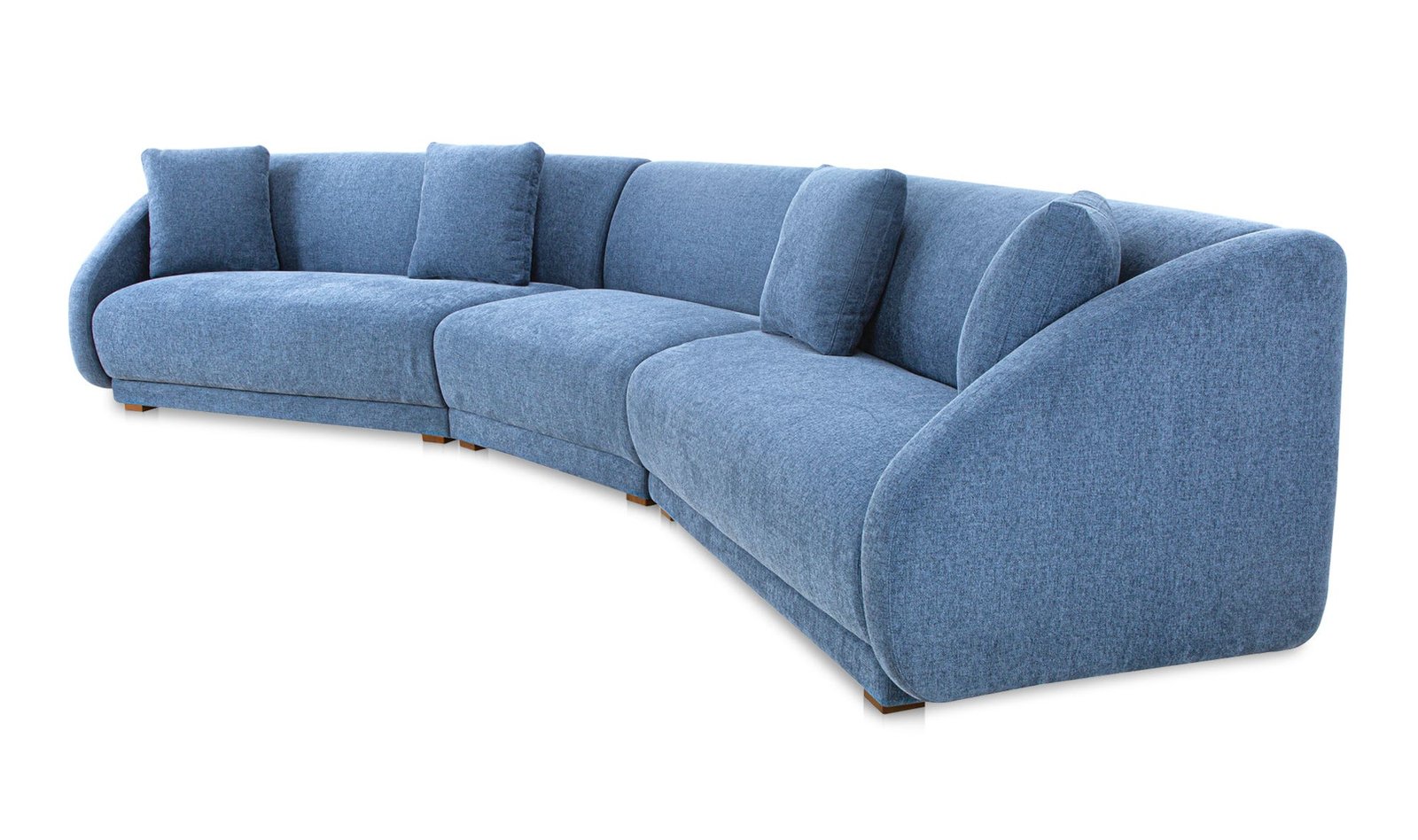 FRASER 3 PIECE MODULAR SECTIONAL WITH SLIPPER DEEP BLUE - Image 4