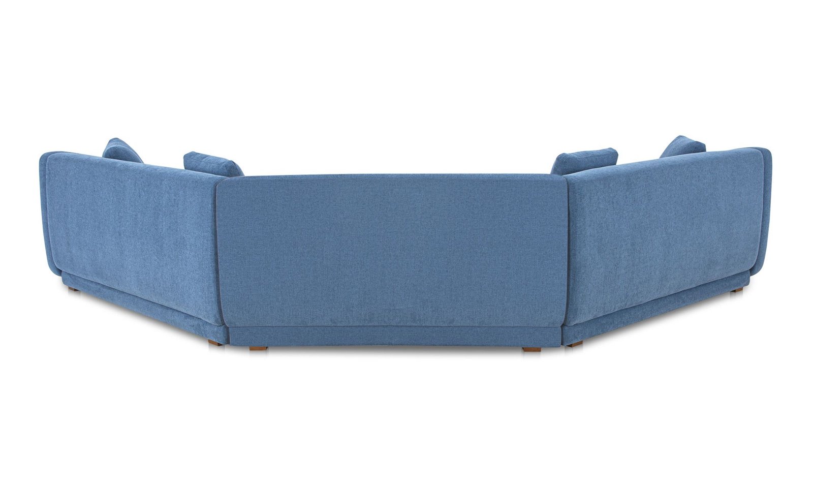 FRASER 3 PIECE MODULAR SECTIONAL WITH WEDGE SLIPPER DEEP BLUE - Image 3