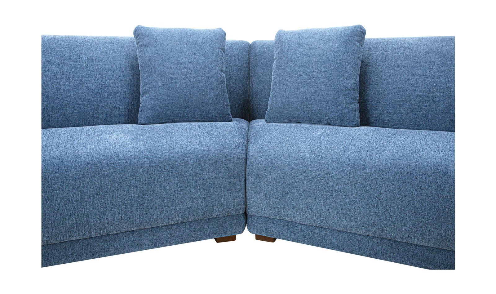 FRASER 3 PIECE MODULAR SECTIONAL WITH WEDGE SLIPPER DEEP BLUE - Image 5