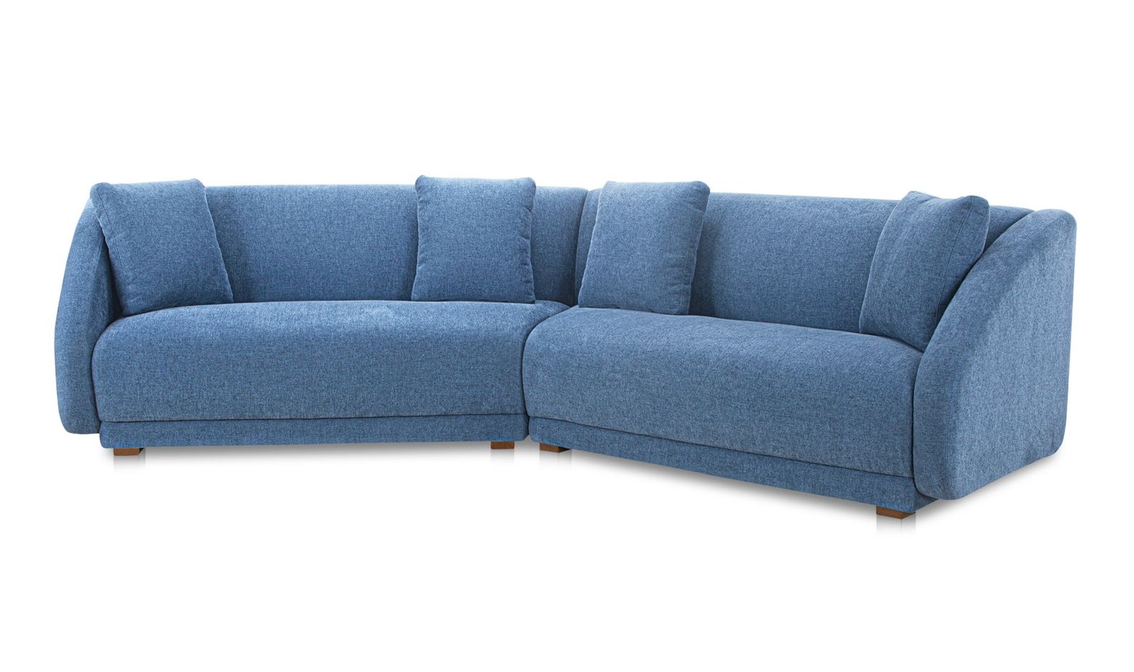 FRASER 2 PIECE MODULAR SOFA DEEP BLUE - Image 4