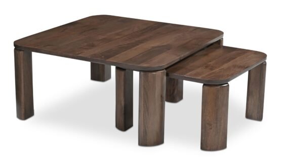 BAILEY NESTING COFFEE TABLE DEEP BROWN - Image 2