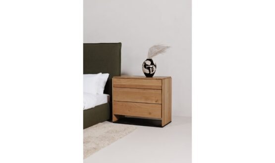 LUZON QUEEN BED TALL HEADBOARD DARK BROWN - Image 4