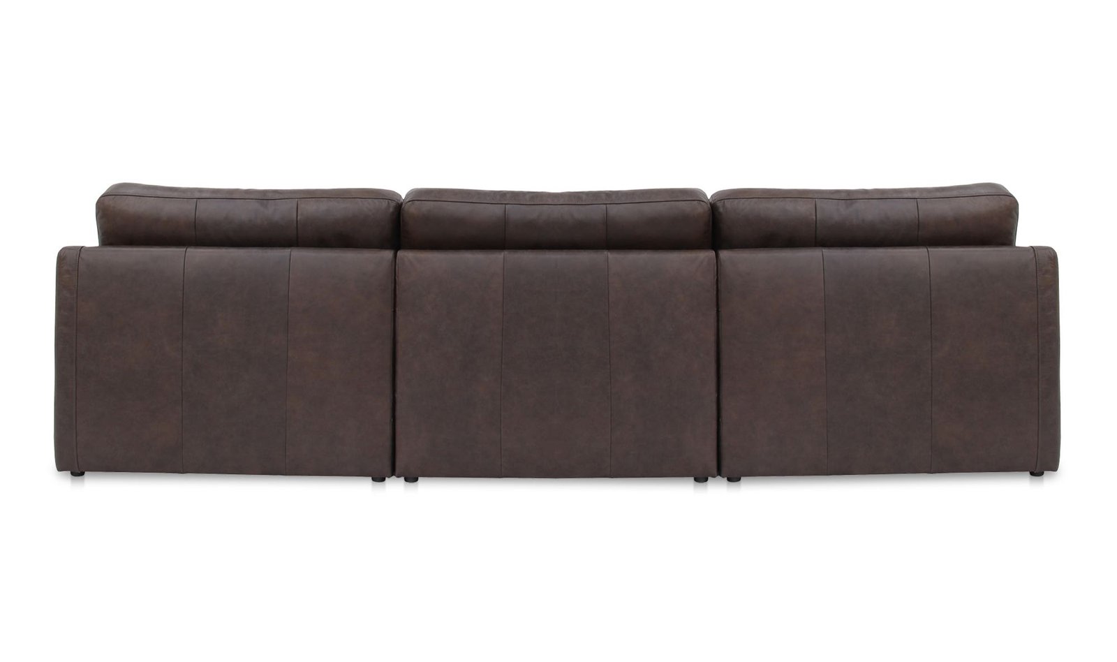 THURLOW MODULAR SOFA LEATHER ESPRESSO BROWN - Image 4