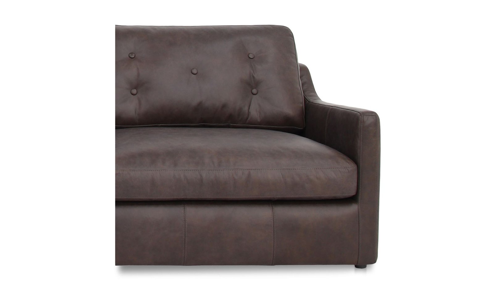 THURLOW MODULAR SOFA LEATHER ESPRESSO BROWN - Image 5