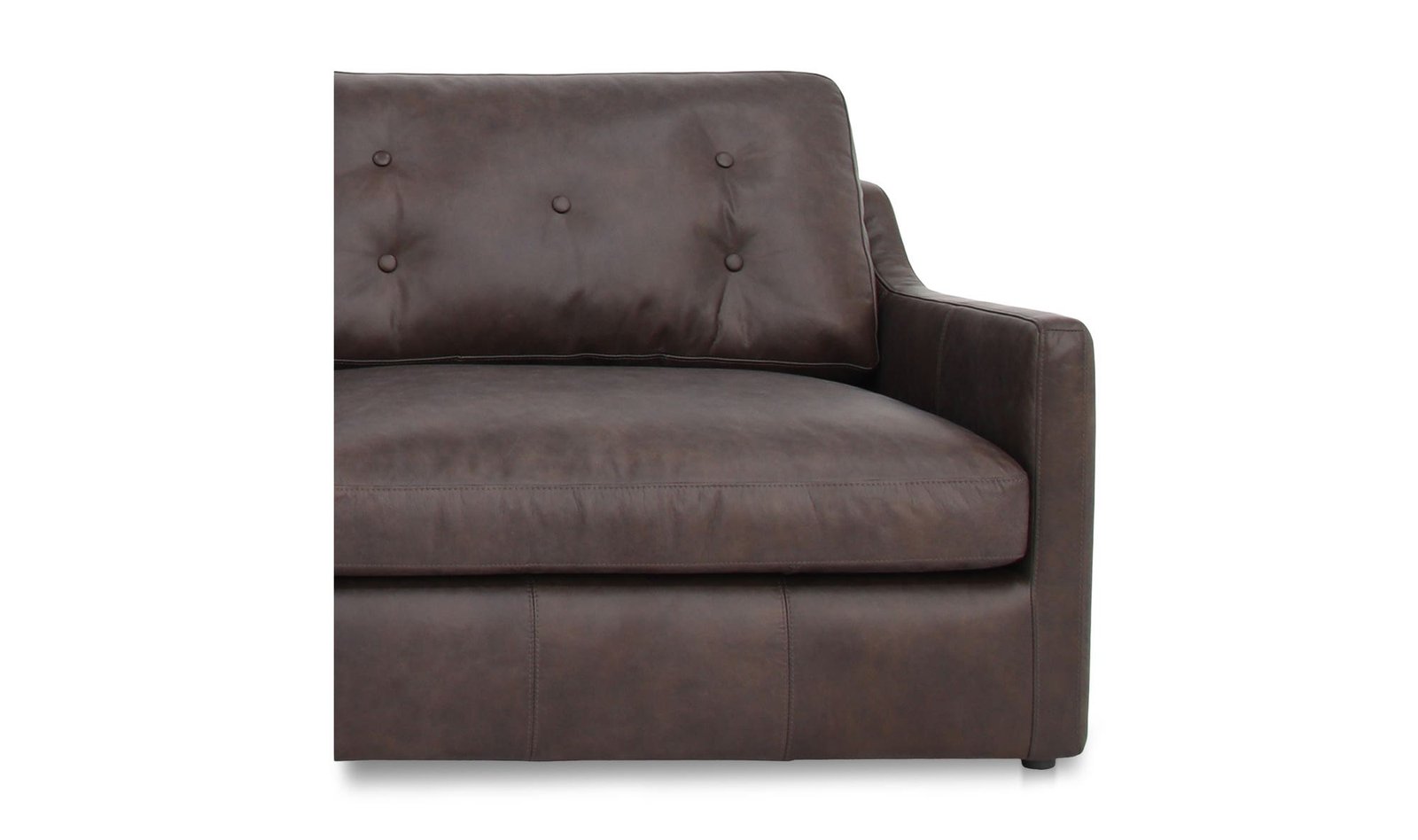 THURLOW CORNER MODULAR SECTIONAL LEATHER ESPRESSO BROWN - Image 4