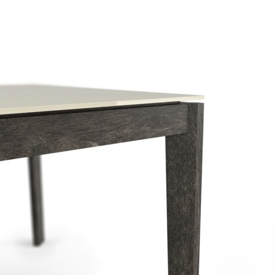 Cloe 76" DINING DINING TABLE - WOOD & GLASS - Image 2