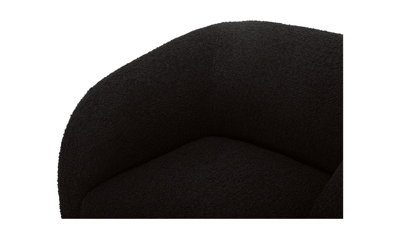 FAYE ACCENT CHAIR BLACK BOUCLE - Image 6
