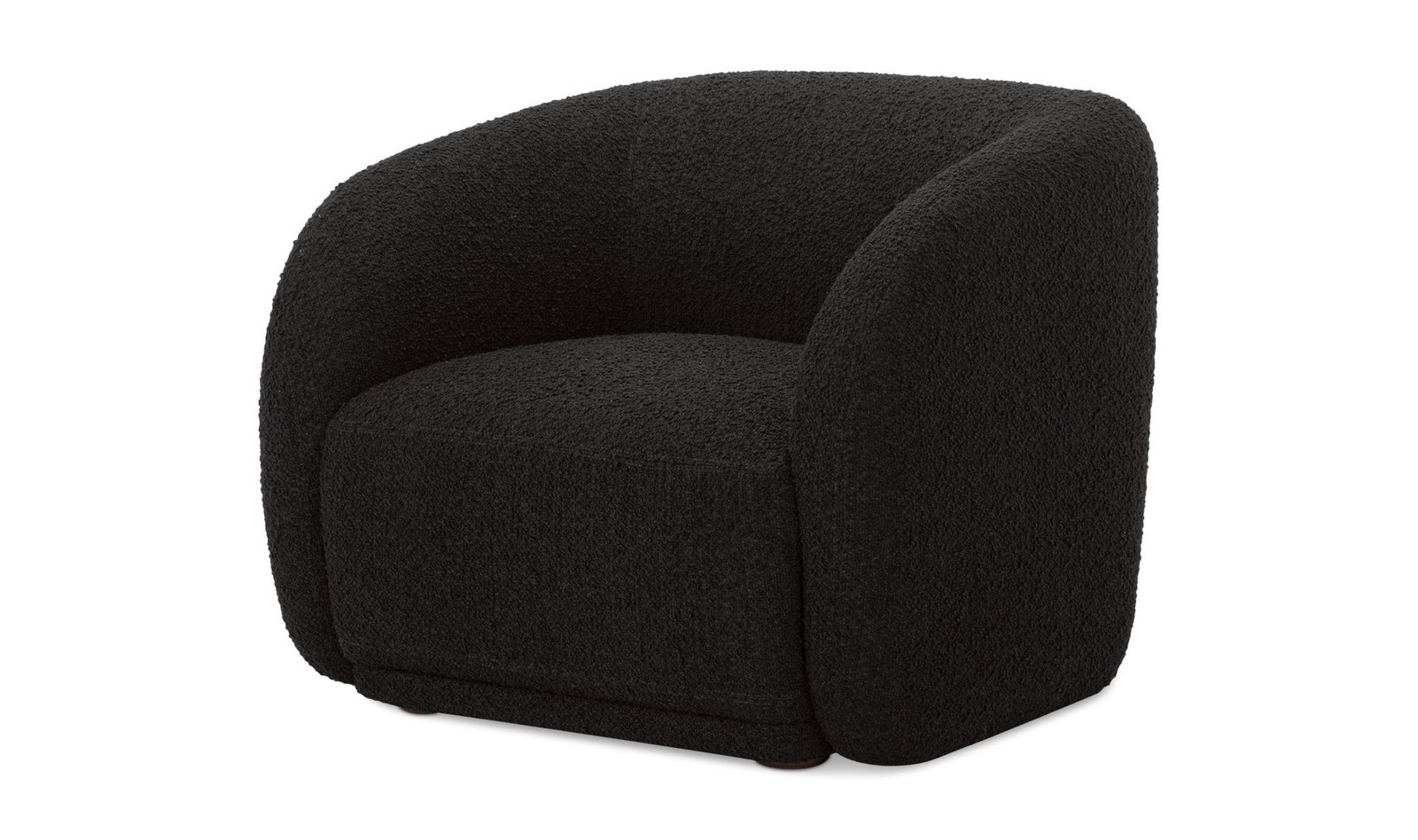 FAYE ACCENT CHAIR BLACK BOUCLE - Image 4