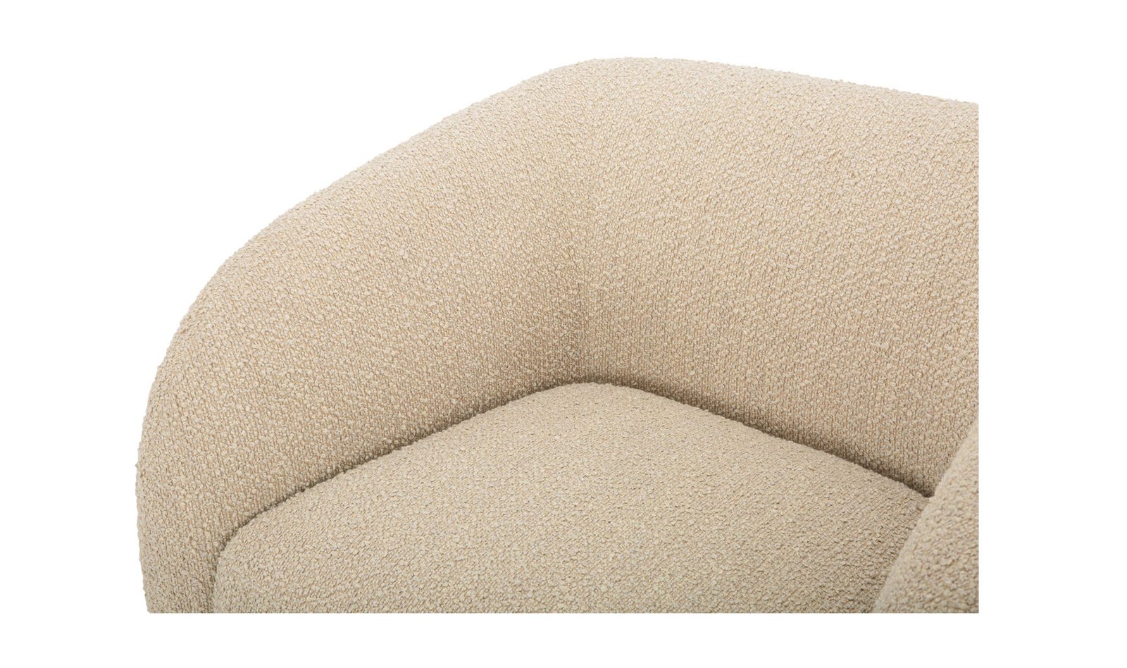 FAYE ACCENT CHAIR BEIGE BOUCLE - Image 5