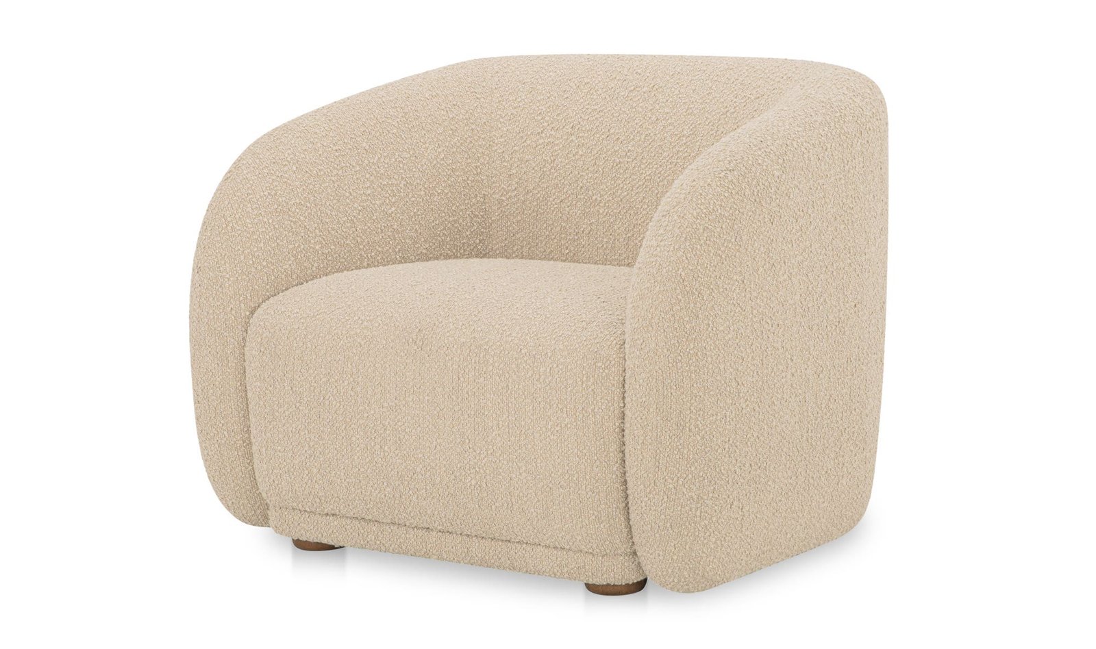 FAYE ACCENT CHAIR BEIGE BOUCLE - Image 4