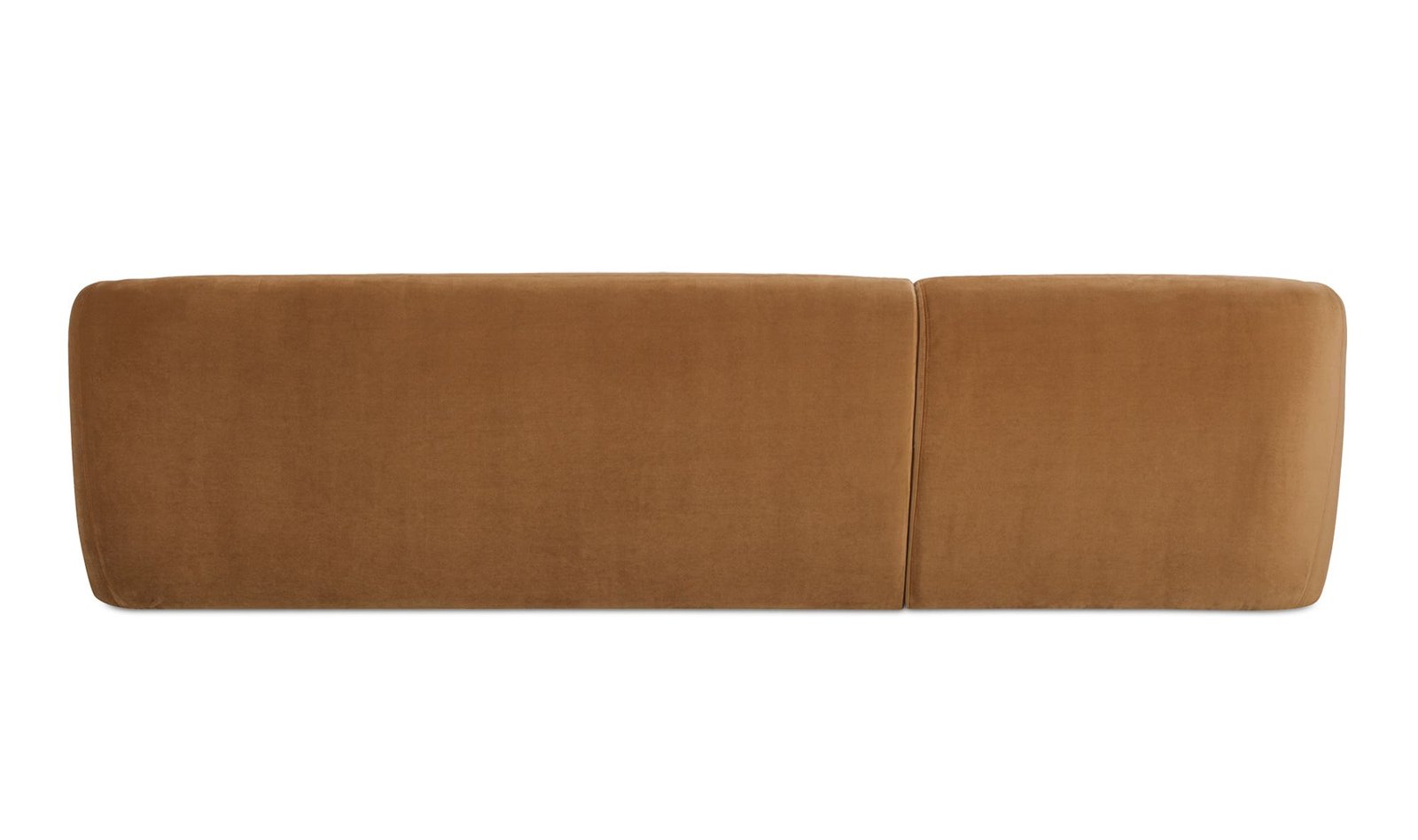 FAYE LEFT SECTIONAL TAN FAUX MOHAIR - Image 4