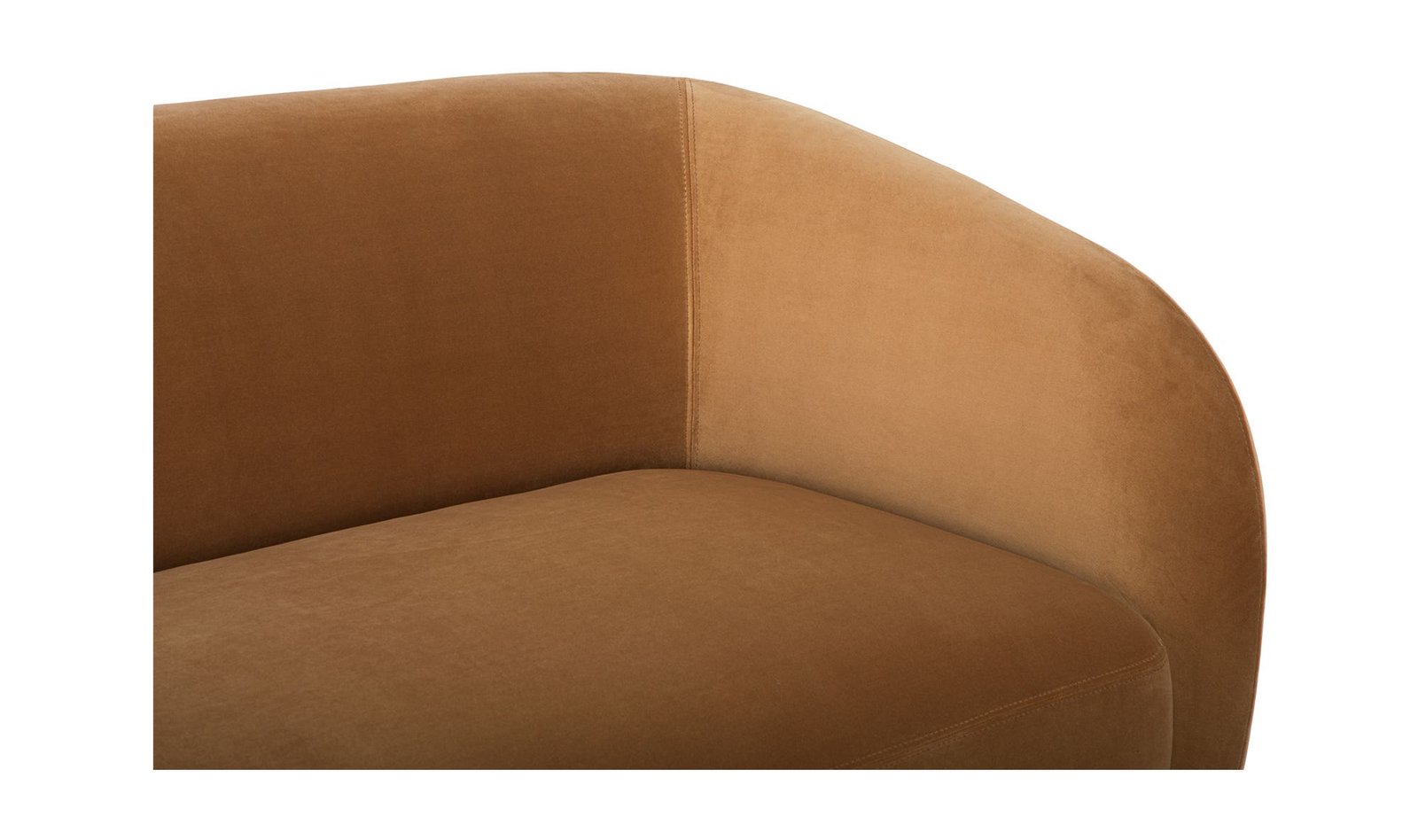 FAYE LEFT SECTIONAL TAN FAUX MOHAIR - Image 6