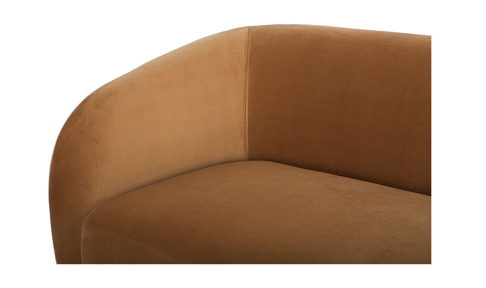 FAYE RIGHT SECTIONAL TAN FAUX MOHAIR - Image 6