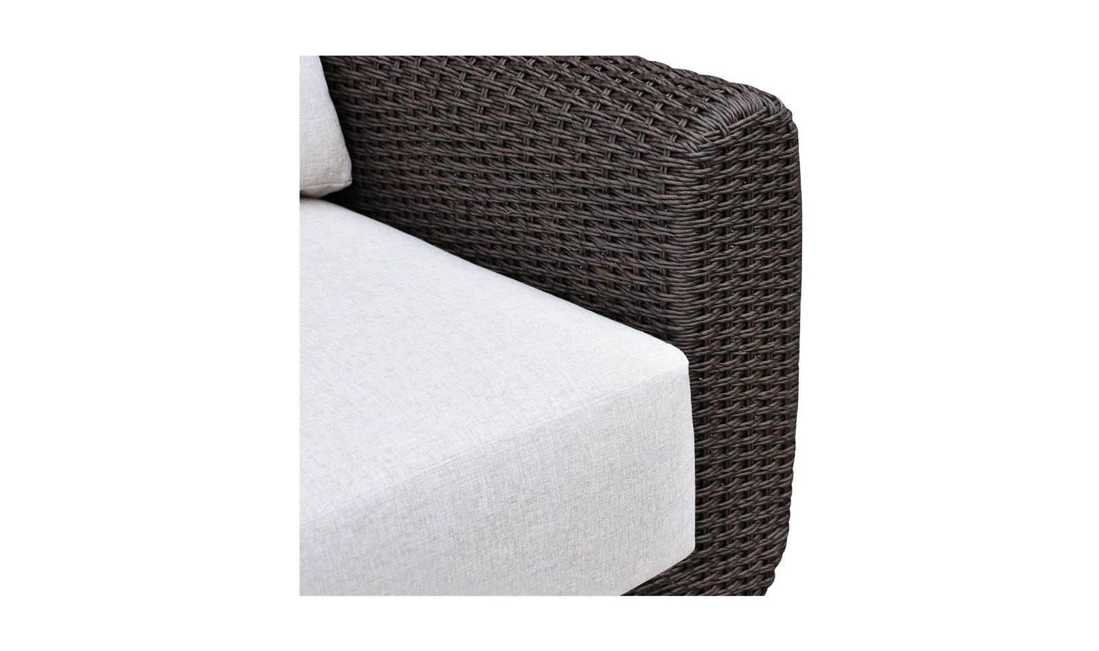 SOMA OUTDOOR ACCENT CHAIR DARK BROWN - Image 5