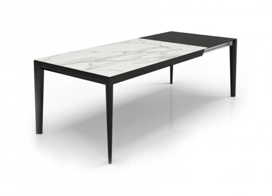 Hemrik 64" EXTENDABLE DINING TABLE - WOOD & CERAMIC - Image 2