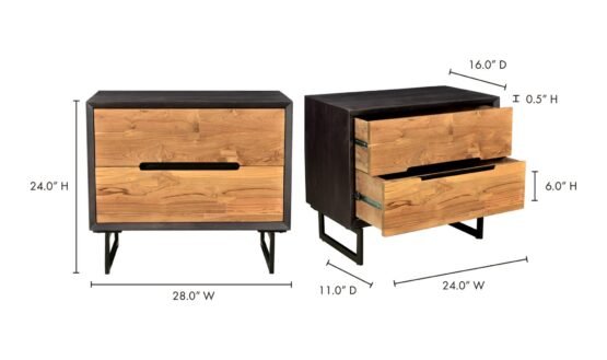 VIENNA NIGHTSTAND LIGHT BROWN - Image 5