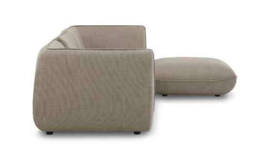 ZEPPELIN LOUNGE MODULAR SECTIONAL SPECKLED PUMICE SALT STONE WHITE - Image 4