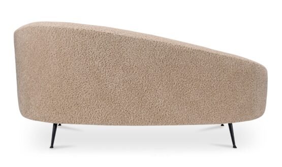 ABIGAIL CHAISE FAUX SHEARLING LIGHT BROWN - Image 4