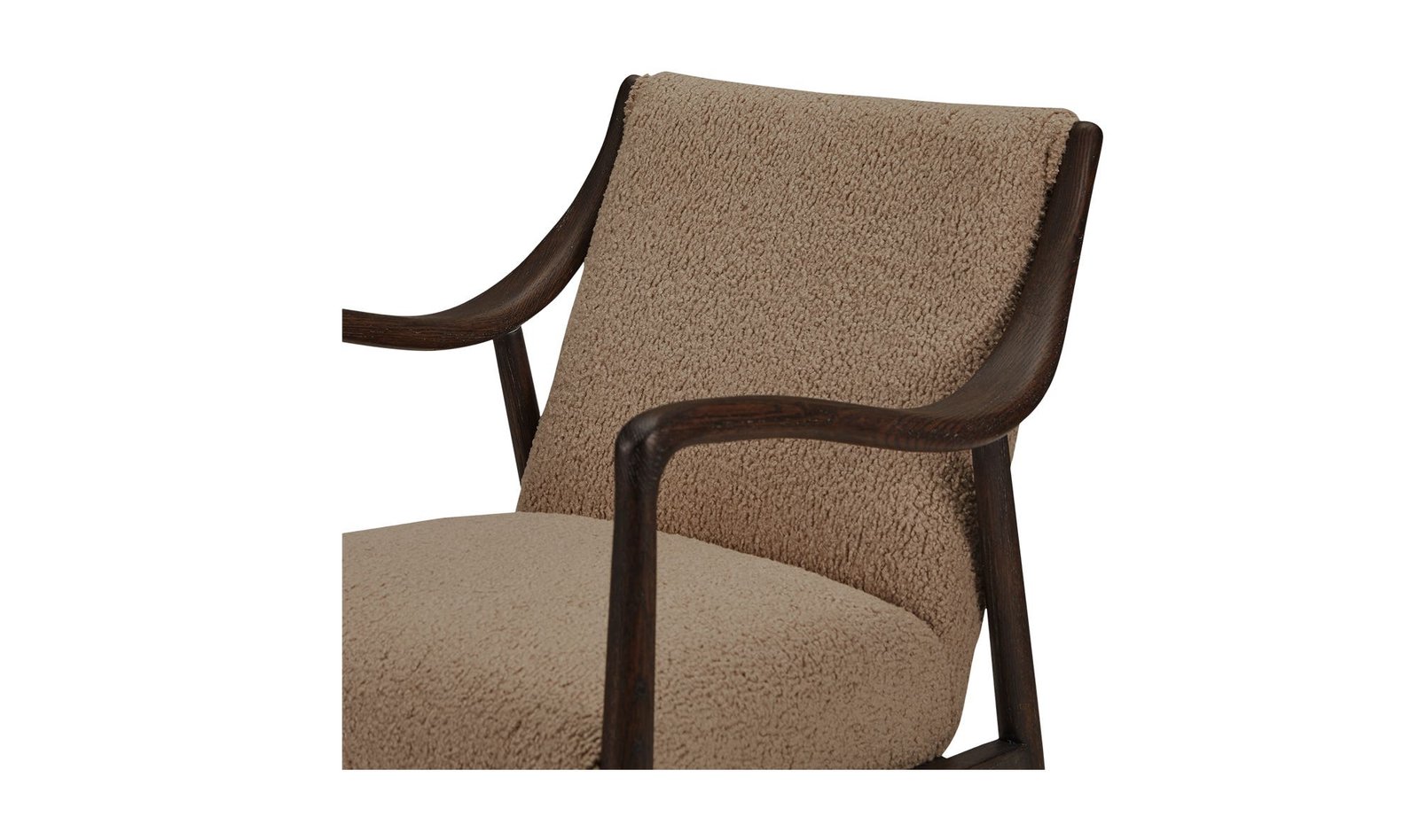 YATES ACCENT CHAIR FAUX SHEARLING BEIGE - Image 5