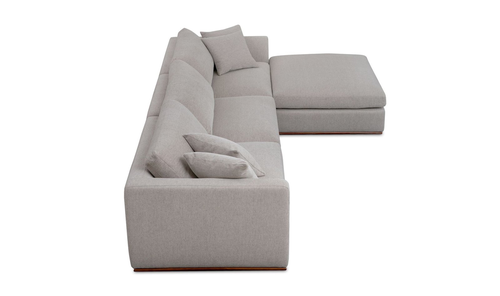 RUE LOUNGE MODULAR SECTIONAL FLECKED GREY - Image 4