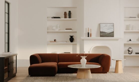 ZANDRO LEFT SECTIONAL WARM BROWN - Image 2