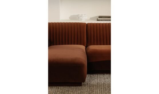 ZANDRO LEFT SECTIONAL WARM BROWN - Image 3