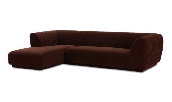 ZANDRO LEFT SECTIONAL WARM BROWN - Image 4
