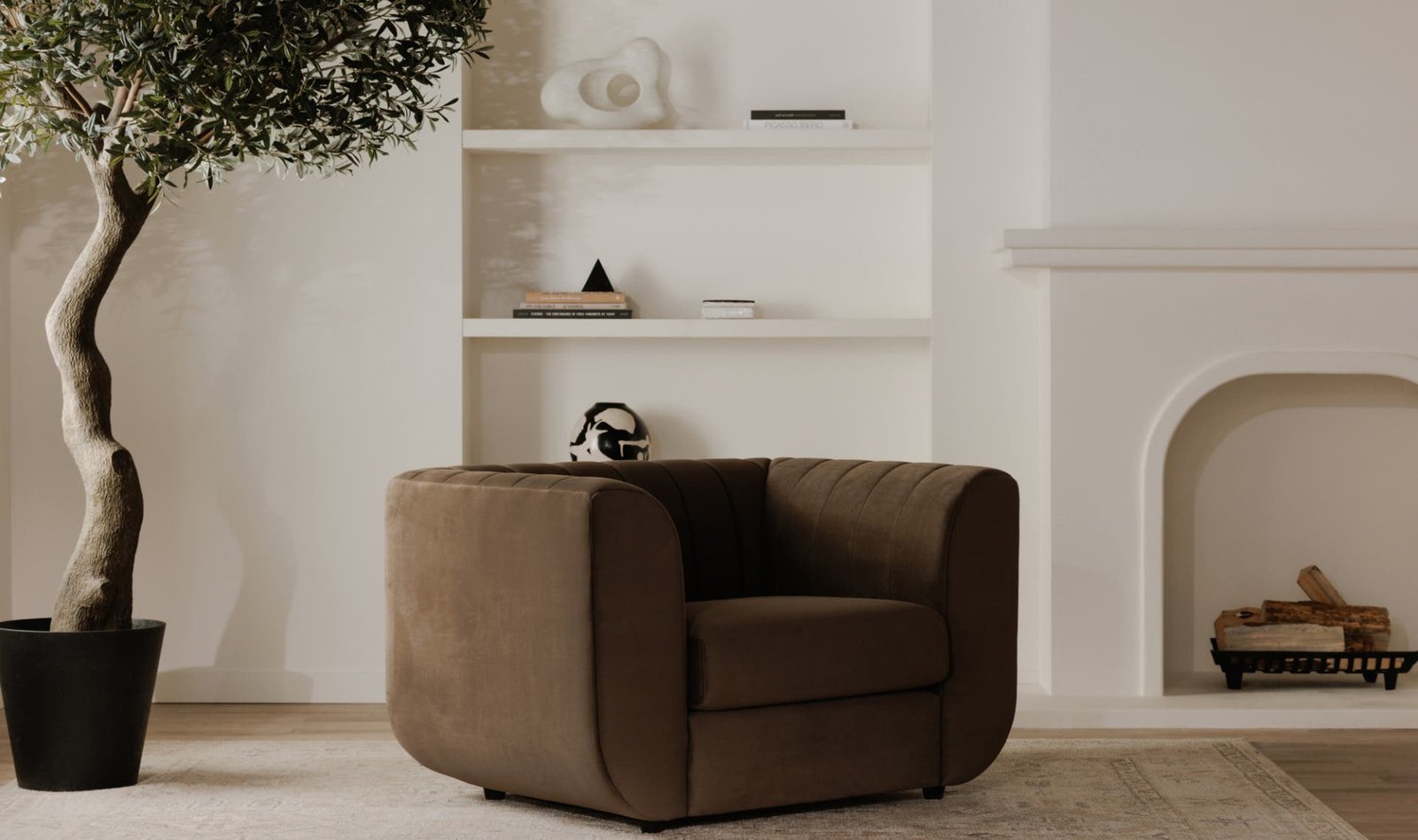 ROSY LOUNGE CHAIR DARK BROWN - Image 2