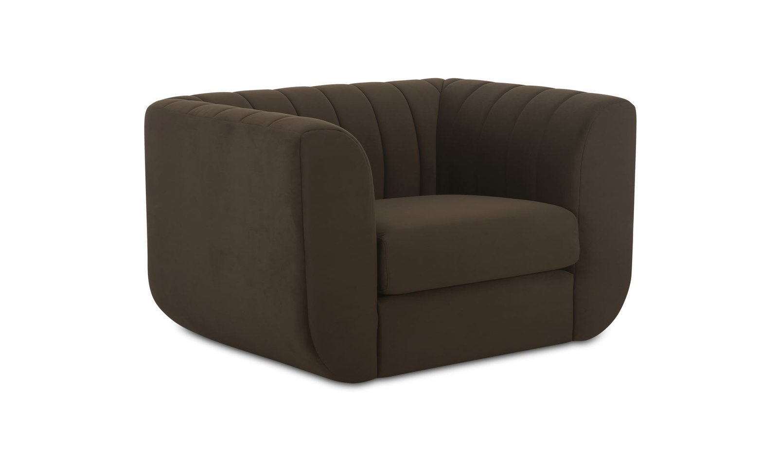 ROSY LOUNGE CHAIR DARK BROWN - Image 3