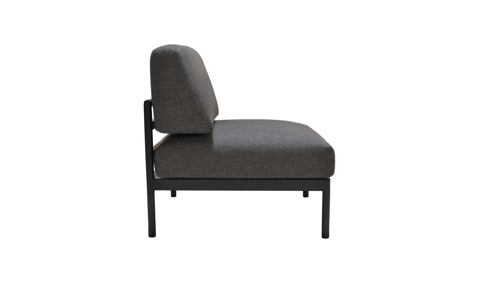 AETHER ARMLESS CHAIR OCEAN GREY CHARCOAL GREY - Image 3