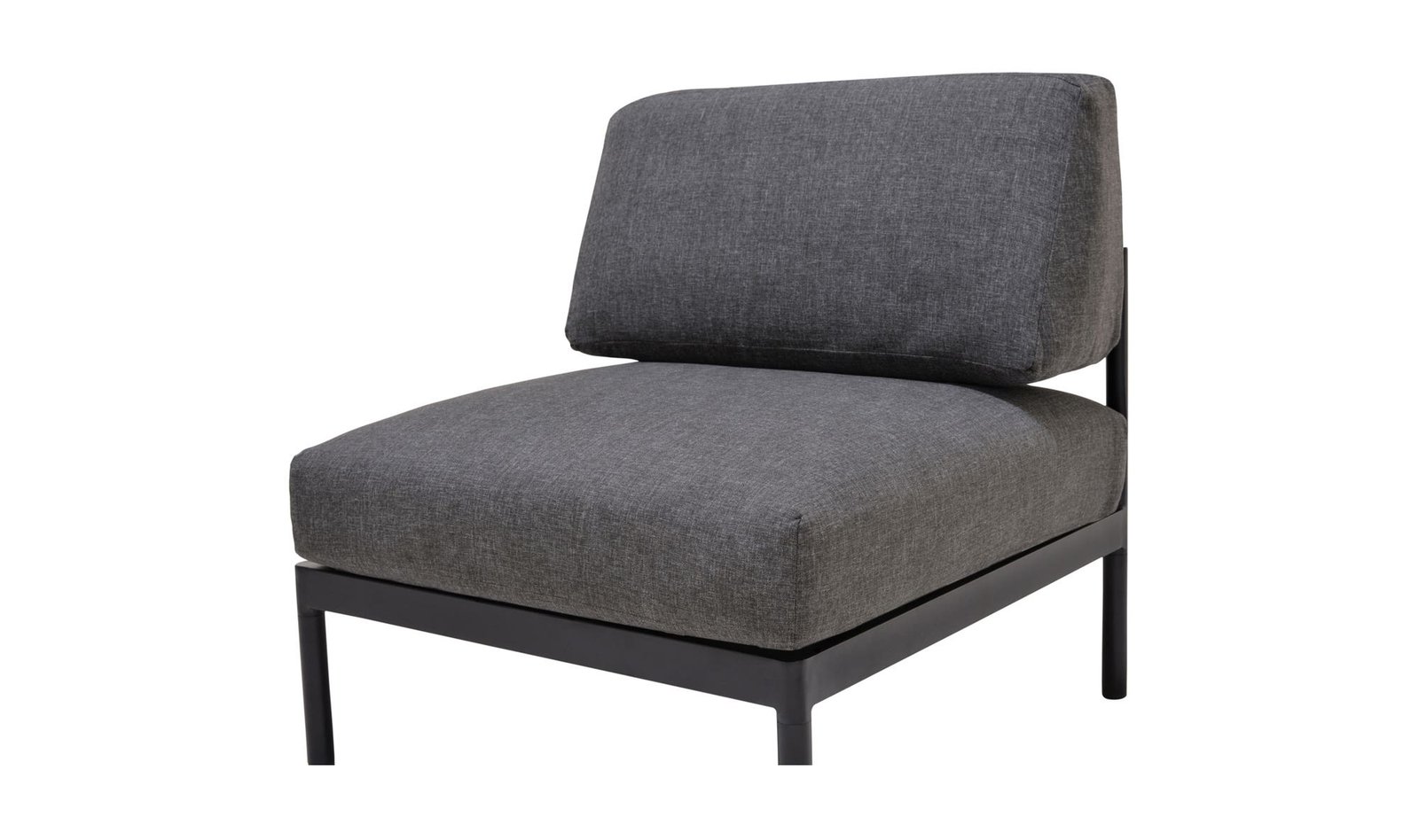 AETHER ARMLESS CHAIR OCEAN GREY CHARCOAL GREY - Image 5