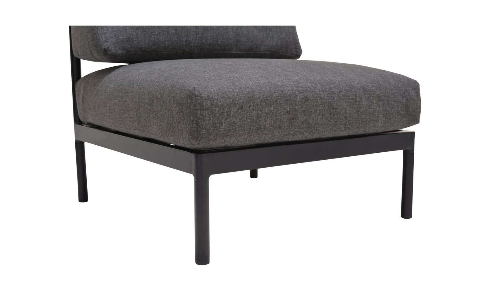 AETHER ARMLESS CHAIR OCEAN GREY CHARCOAL GREY - Image 6