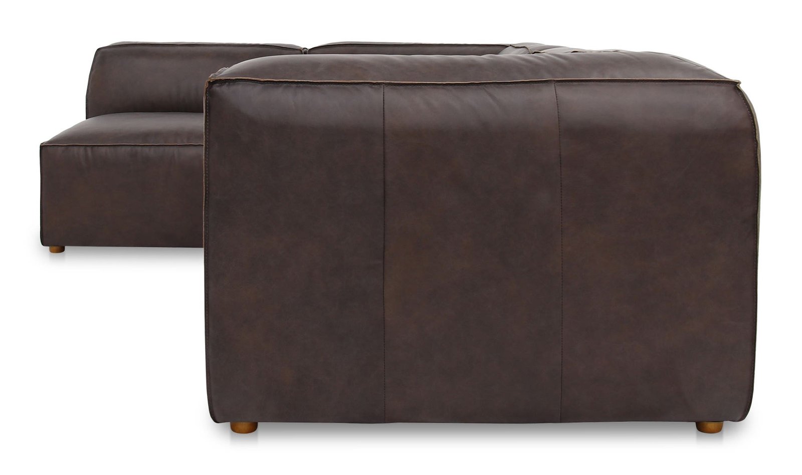 FORM SIGNATURE MODULAR SECTIONAL LEATHER ESPRESSO BROWN - Image 3
