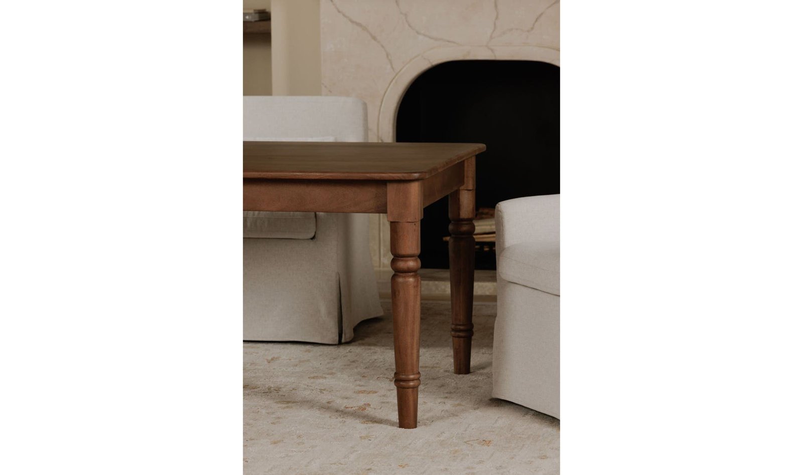 RUSSET DINING TABLE BROWN - Image 3