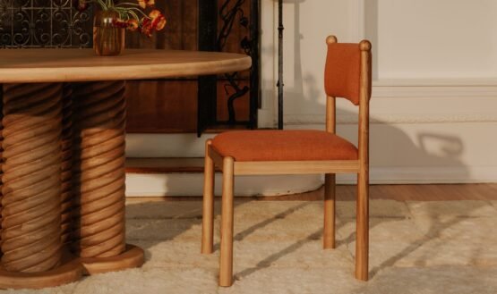 VILLETTA DINING CHAIR - SET OF TWO DEEP PINK - Image 3