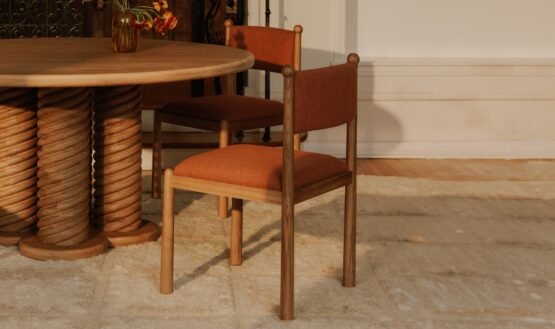 VILLETTA DINING CHAIR - SET OF TWO DEEP PINK - Image 4