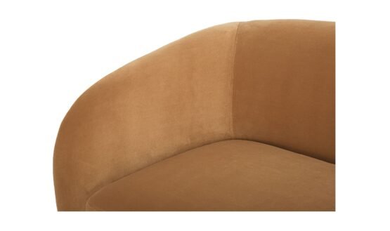 FAYE SOFA TAN FAUX MOHAIR - Image 6