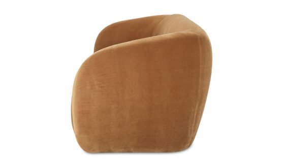 FAYE SOFA TAN FAUX MOHAIR - Image 2
